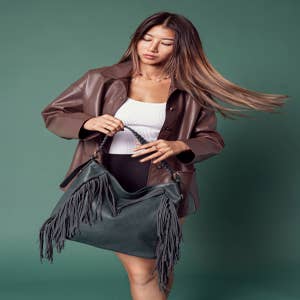 Moda Luxe Fringe Purse - Women's Accessories in Brown