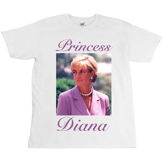 Unisex T-shirt Princess Diana med digitaltryck för wholesale av Roukeys