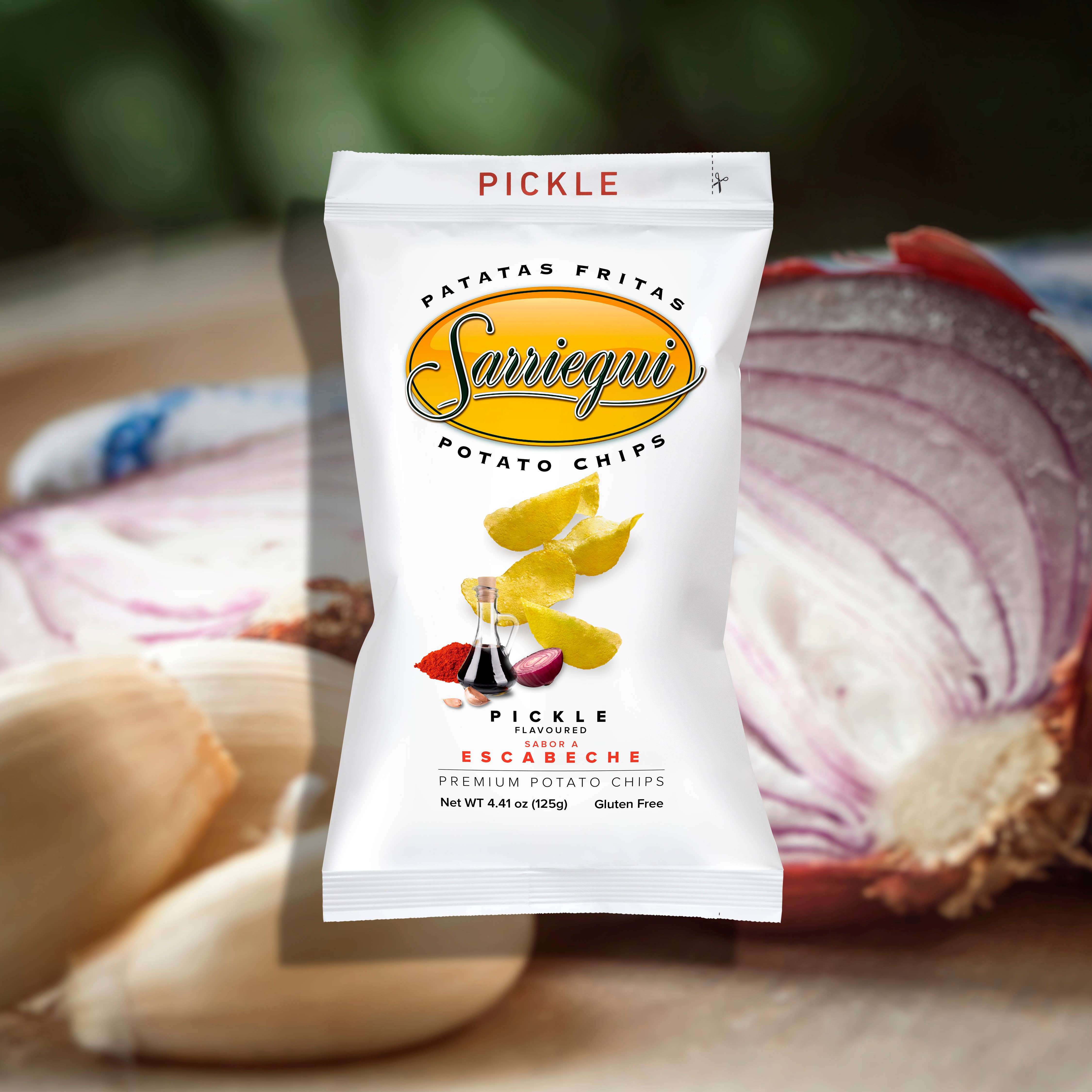 Chips Sarriegui - Wholesale Chips - POTATO CHIPS 125 G PICKLE FLAVOR1