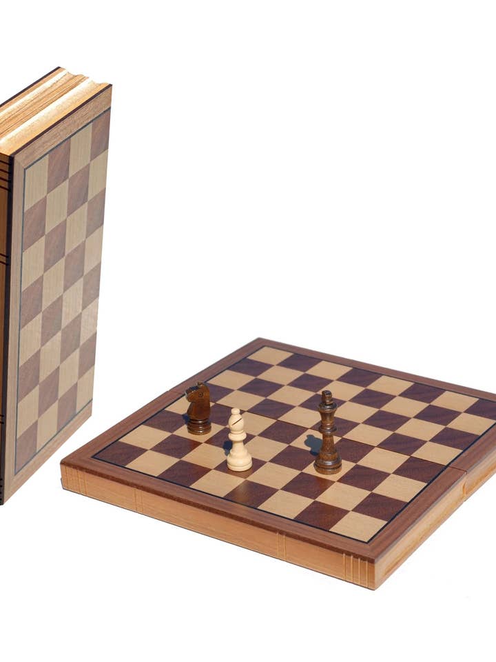 WE Games Book Style Folding Chess Set, Oak Wood Board 11 in. and other Purchase Wholesale fold. Free Returns & Net 60 Terms on Faire trending on Faire.