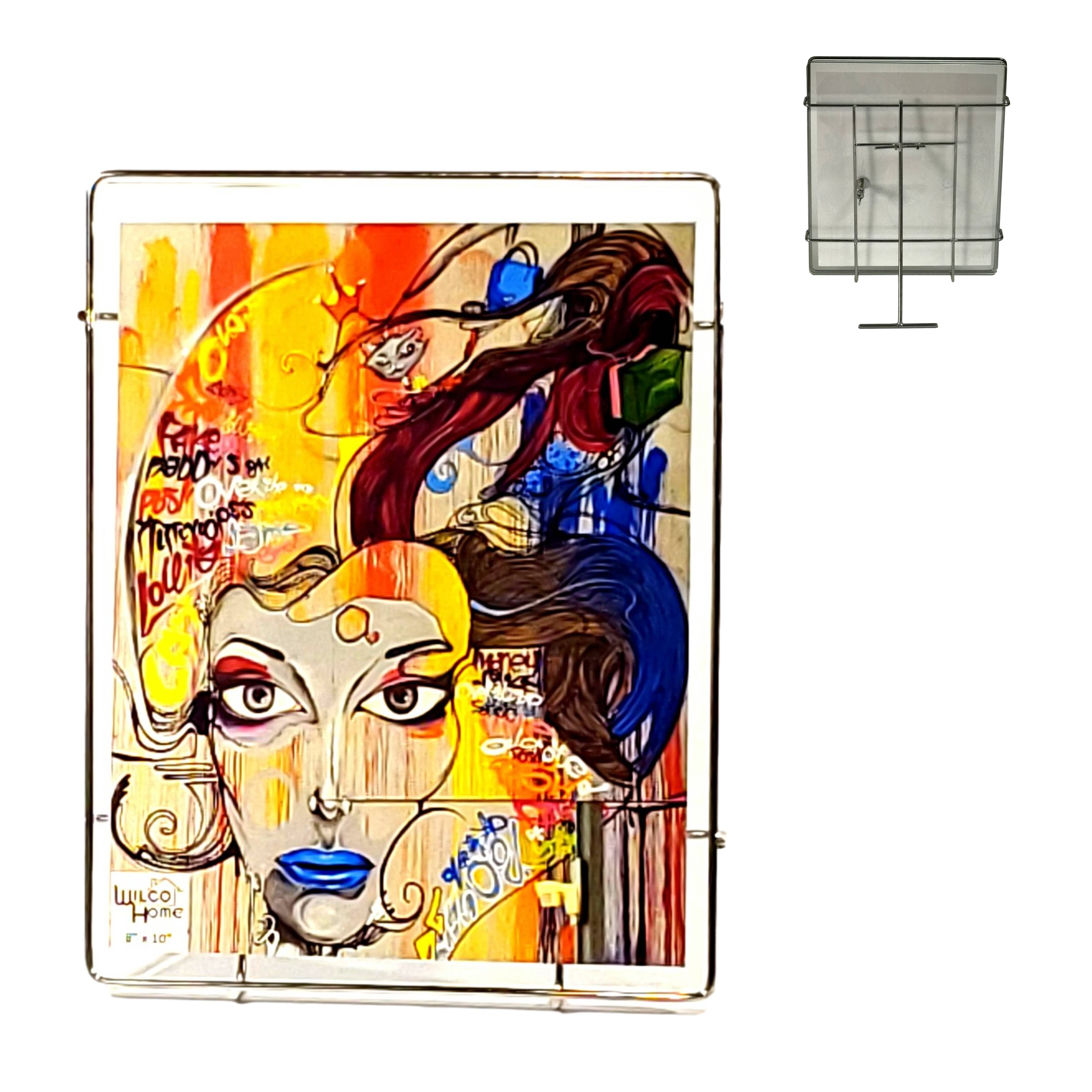 Wilco Home - Wholesale Picture Frame - Transversal Floating Photo Tension Frame 8x10" w/ Easel Back1