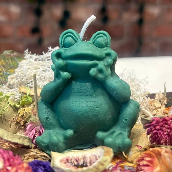 Frog Candle for wholesale by The Hare And The Moon