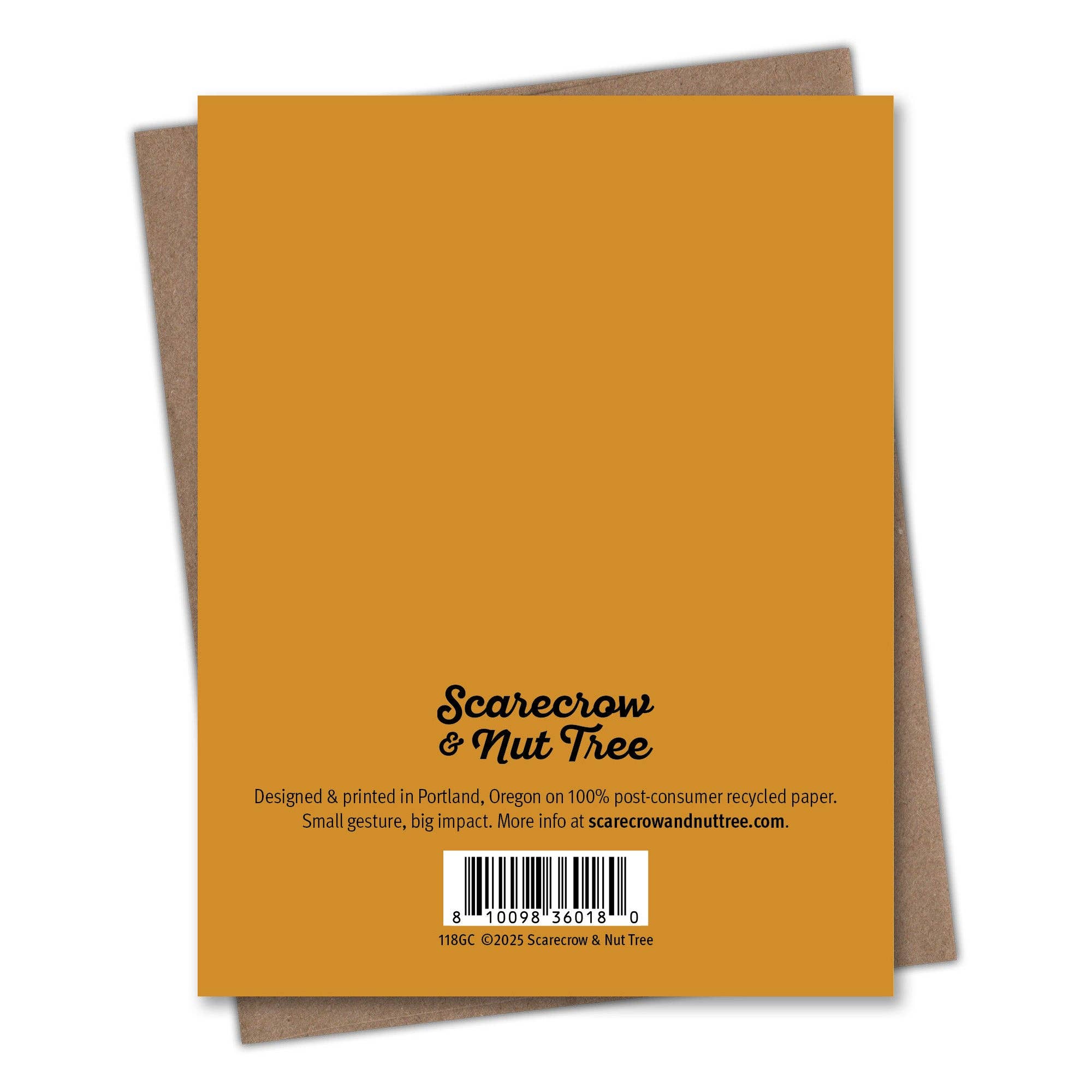 Scarecrow & Nut Tree - Venta al por mayor Tarjetas de cumpleaños - Tarjeta de cumpleaños del castor de la presa2