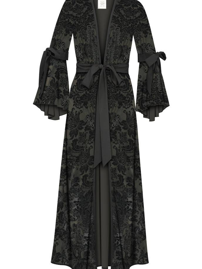 Chic Star Boho texturerad Duster i svart blommig 072624 för wholesale av CHIC STAR