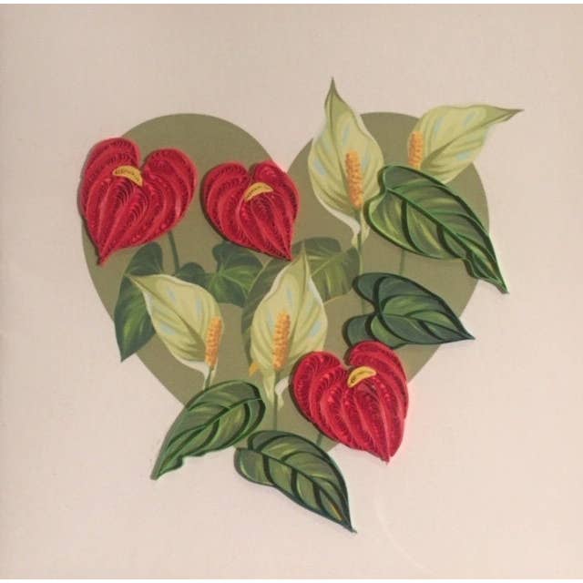 Explosive Blooms Handmade Love & Friendship Card for wholesale by Amaranta Designs