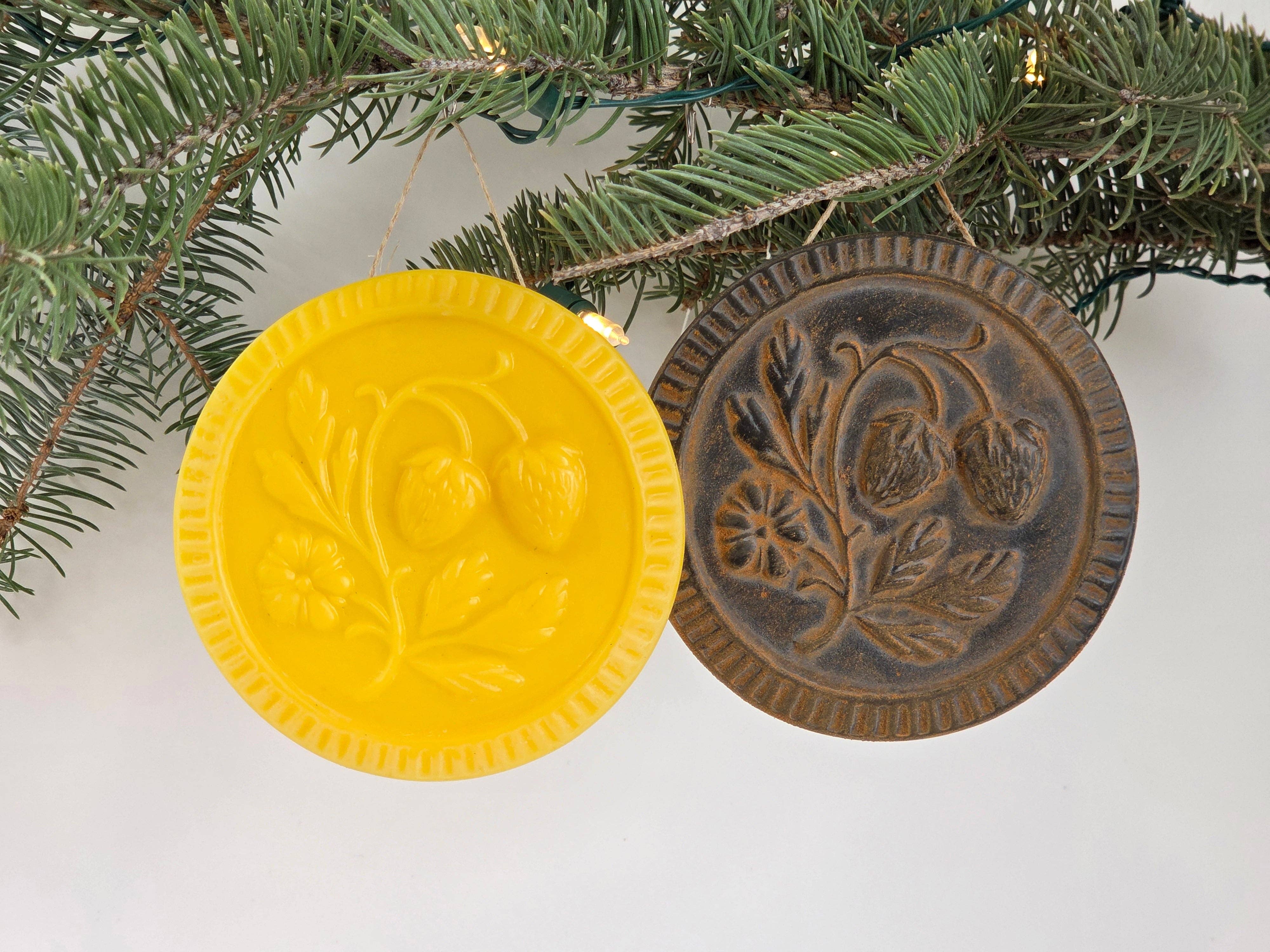 Farm and Hive - Wholesale Ornament - Wild Strawberries | Beeswax Ornament0