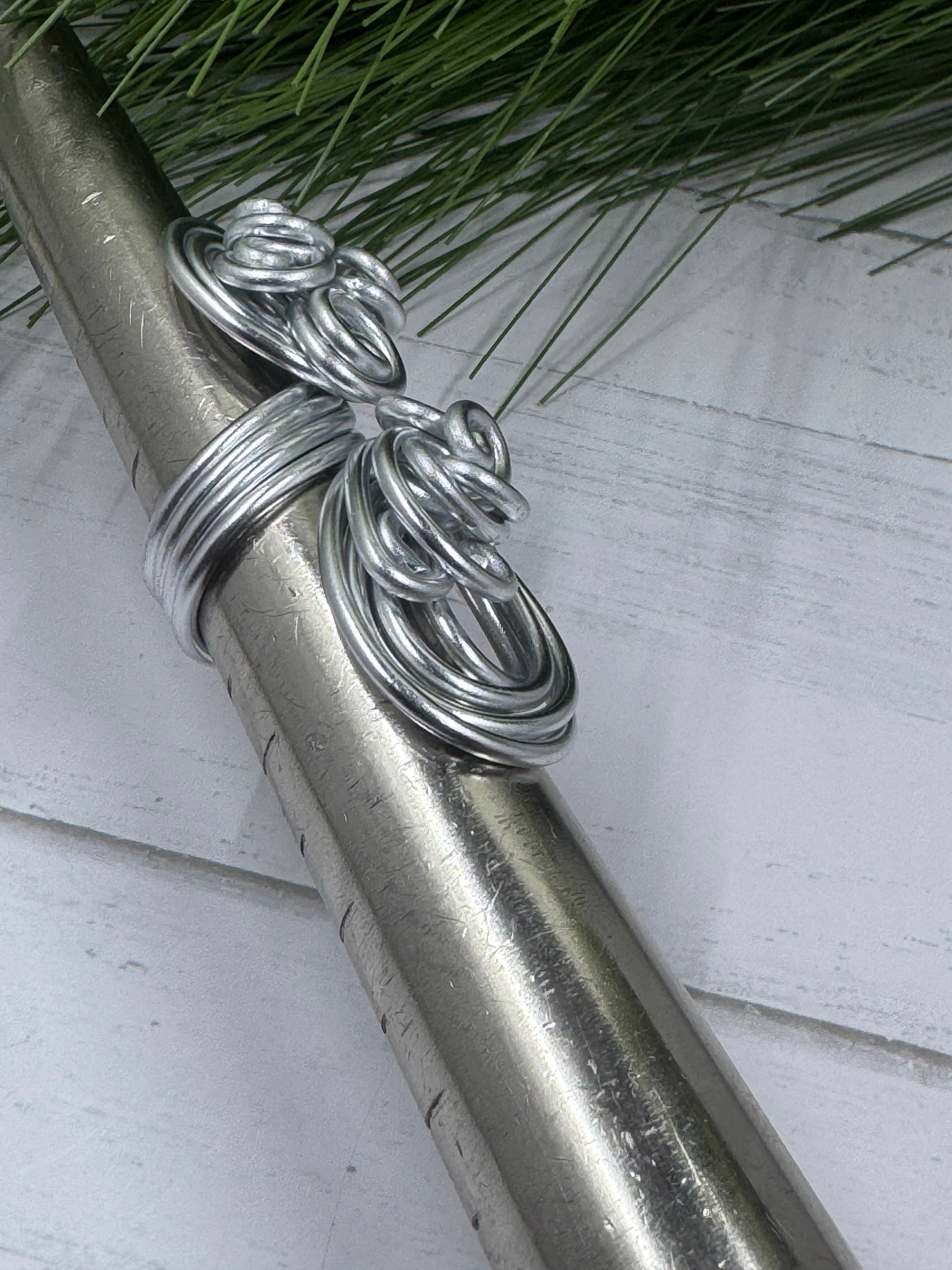 Jewelry With Me - Wholesale Cocktail/Statement Ring - Big cocktail ring, Wire Wrapped Statement ring, Silver wire wrapped ring, adjustable ring, aluminum wire ring, chunky ring, long ring3