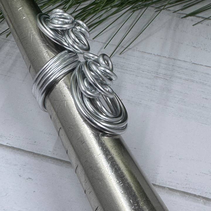 Jewelry With Me - Wholesale Cocktail/Statement Ring - Big cocktail ring, Wire Wrapped Statement ring, Silver wire wrapped ring, adjustable ring, aluminum wire ring, chunky ring, long ring3