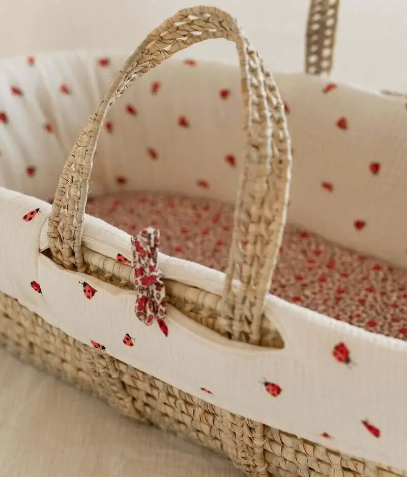 Manufacture des bébés français - Wholesale Bassinet - Baby - Bassinet cover Ladybugs5