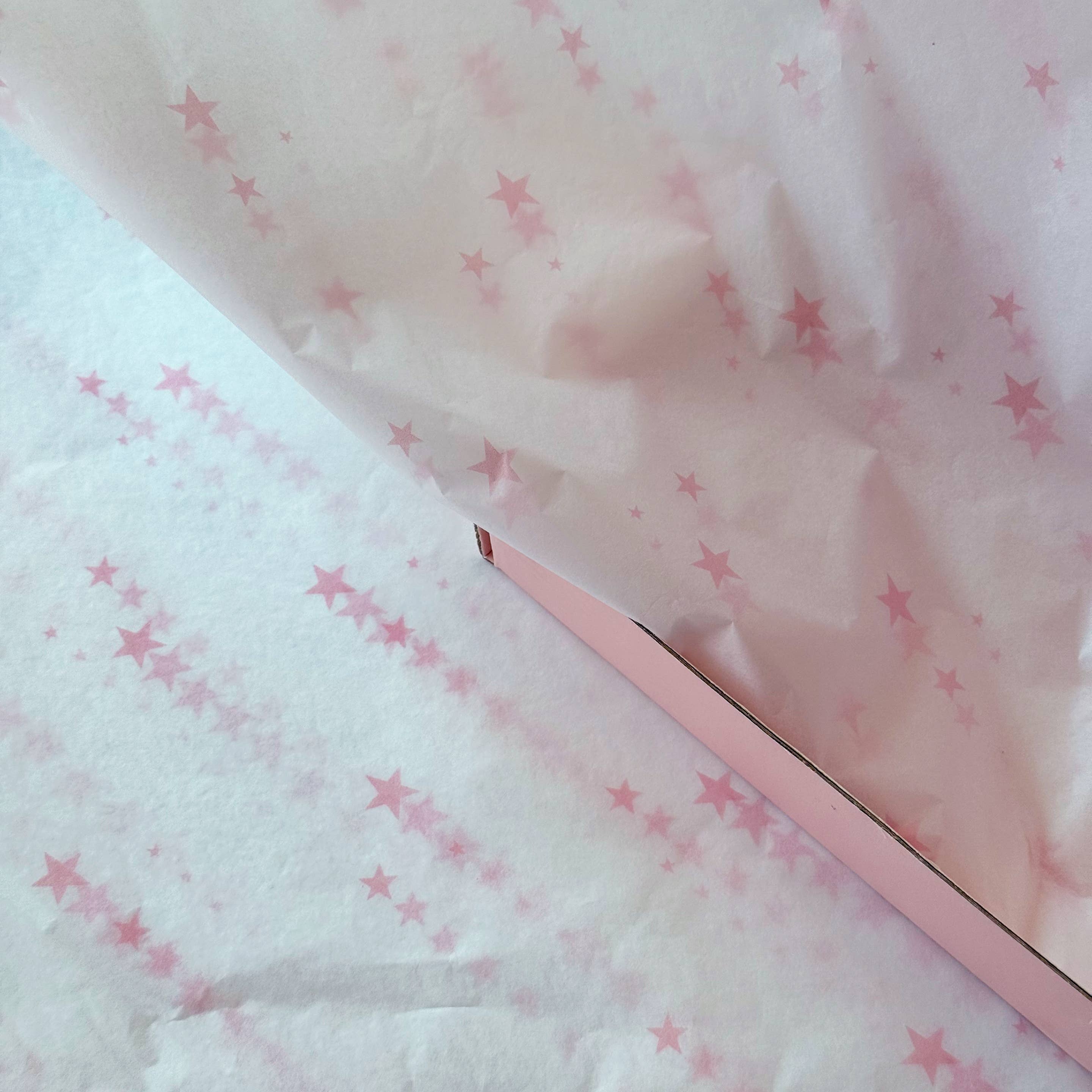 ByHome - Wholesale Tissue Paper - 28" x 20" Pink Shooting Stars Wrapping Tissue Paper Sheets5