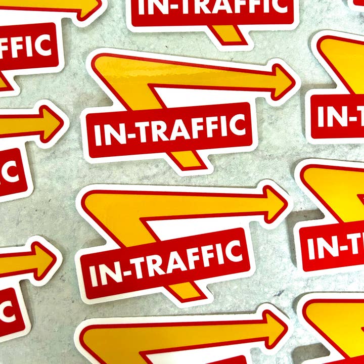 In Traffic Sticker for wholesale by NateDuval.com