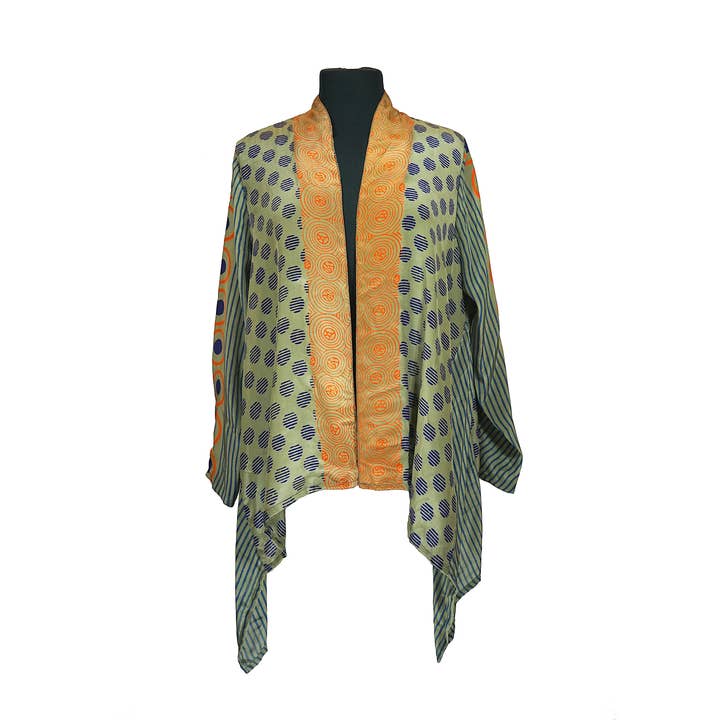 Kimono Jacket - Rhapsody in Blue for wholesale by Harshita's Designs
