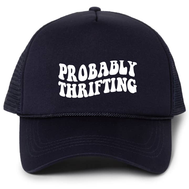 Probably Thrifting Trucker Hat for wholesale by Pippa & Ky