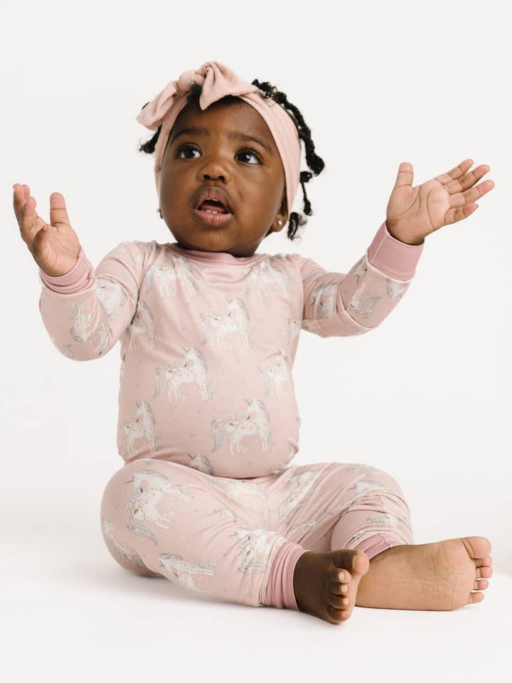 Unicorn Sparkle Bamboo Set for wholesale by Little One Shop