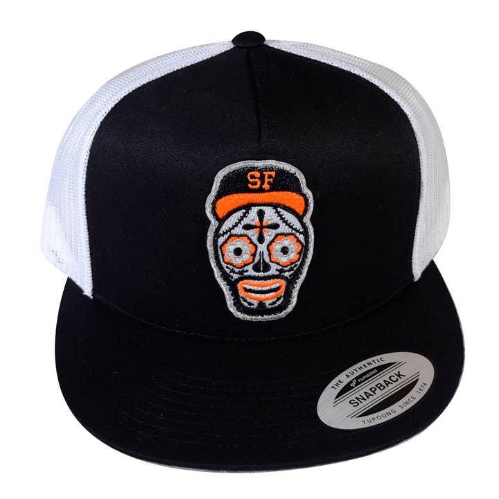 Gigantes Trucker baseballpet met platte rand voor wholesale door Dia de Los Todos