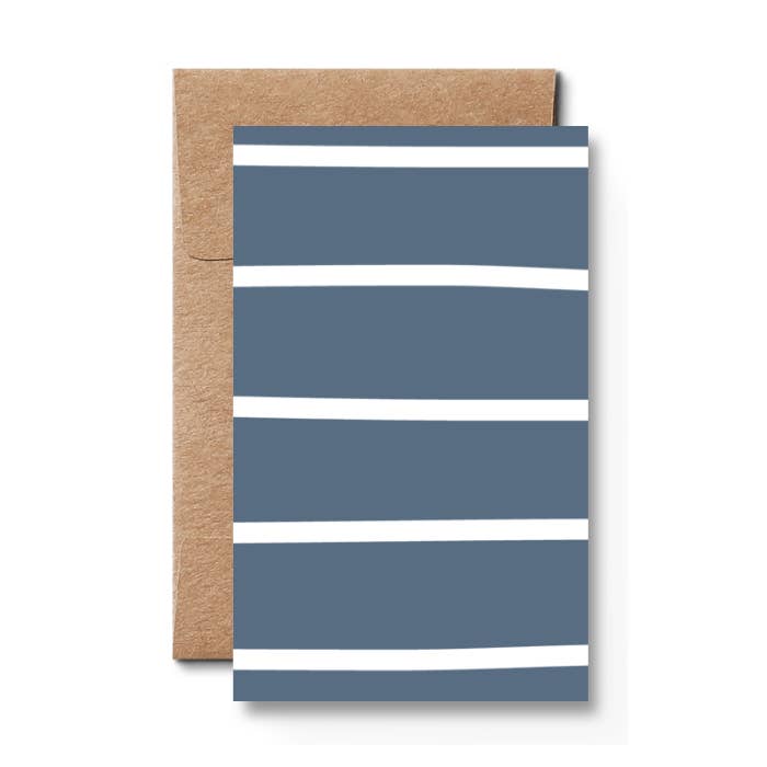 Stripetown Navy, etiqueta de regalo para venta al por mayor de Karte Design Berlin