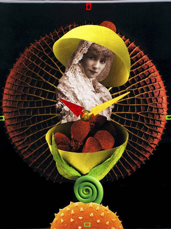 Cappello Lemon, orologio a collage per la vendita all'ingrosso da parte di Lea Alboher