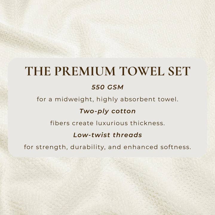 BH Collective - Wholesale Towel Set - Cotton Textured Bath Towel Set - Acacia Collection6