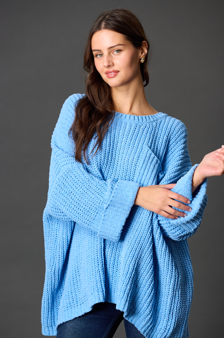 Before You Collection - Vente Pull tunique – femme - Pull oversize en chenille2