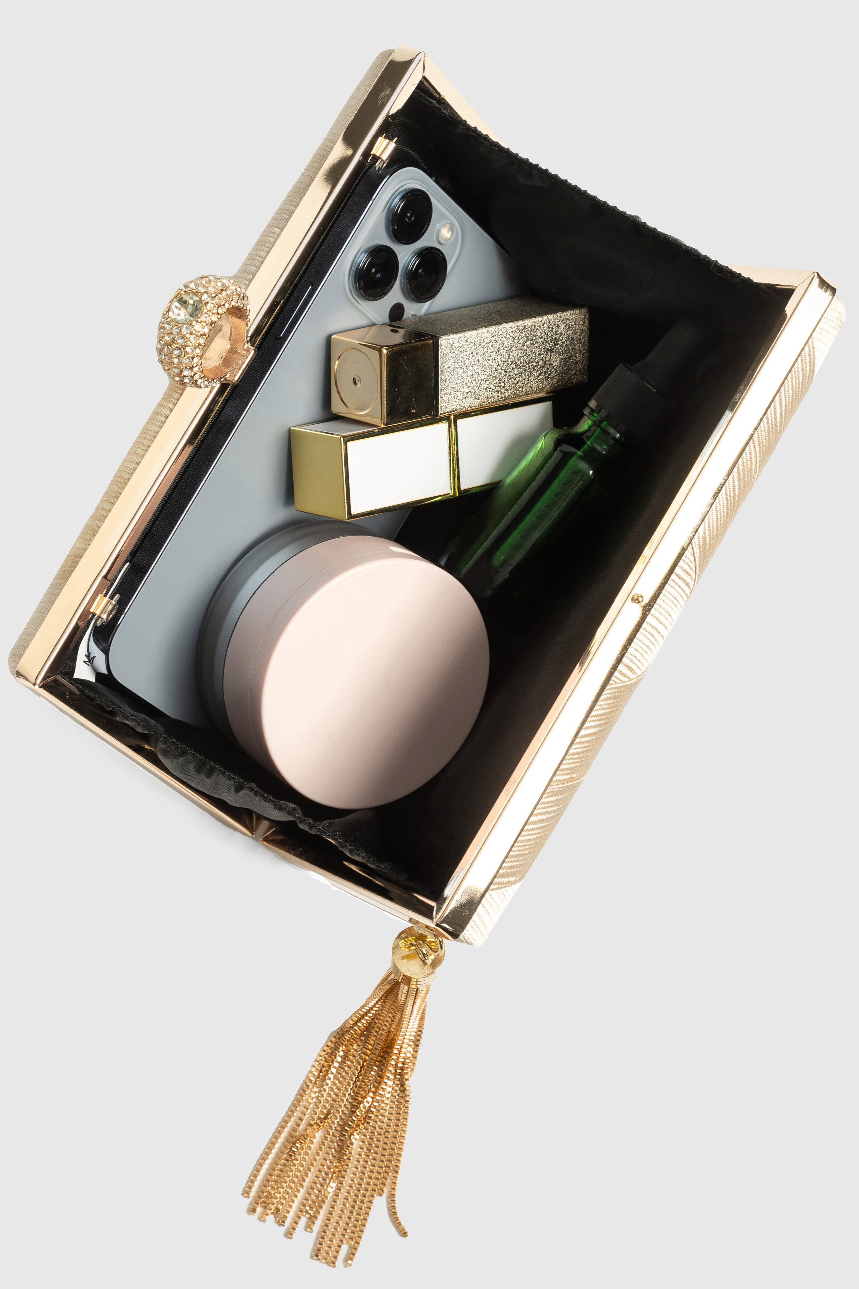 BABEYOND - Wholesale Clutch Bag - Women's - Vintage Tassel Pendant Rhinestones Clutch Purse16