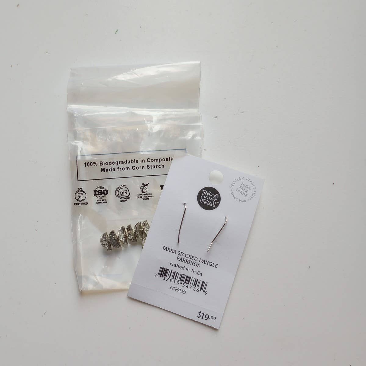 Ten Thousand Villages - Vente Boucles d'oreilles pendantes - Boucles d'oreilles pendantes empilées Tarra4