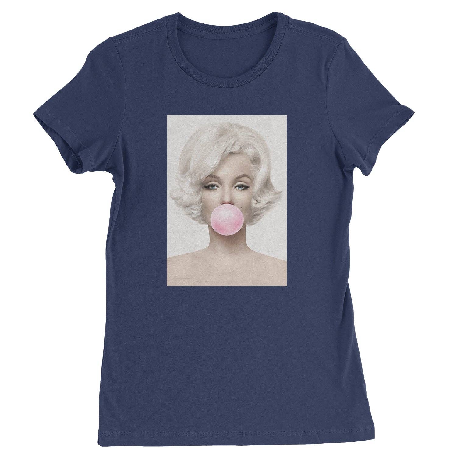 Expression Tees - Vente T-shirt sérigraphié – femme - T-shirt Marilyn Monroe Pink Bubble Gum pour femme5
