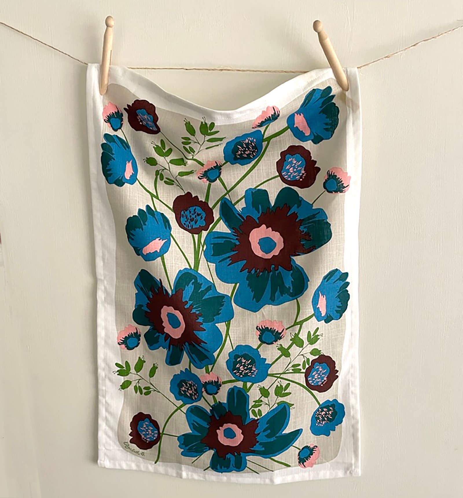 Elizabeth Grubaugh - Vendita all'ingrosso Strofinacci - Strofinaccio peonia1