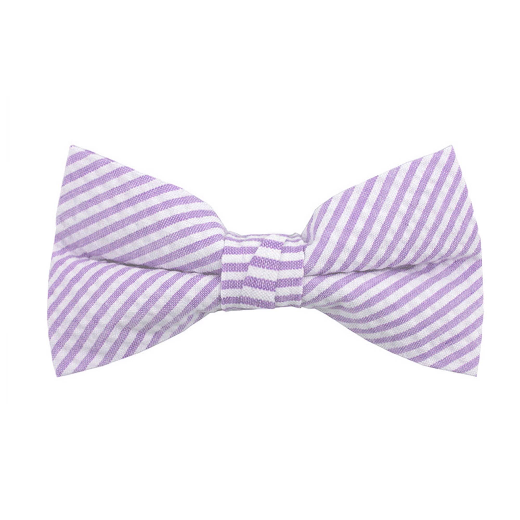 Jacob Alexander - Wholesale Bow Tie - Men's - Men's Seersucker Striped Bow Tie34