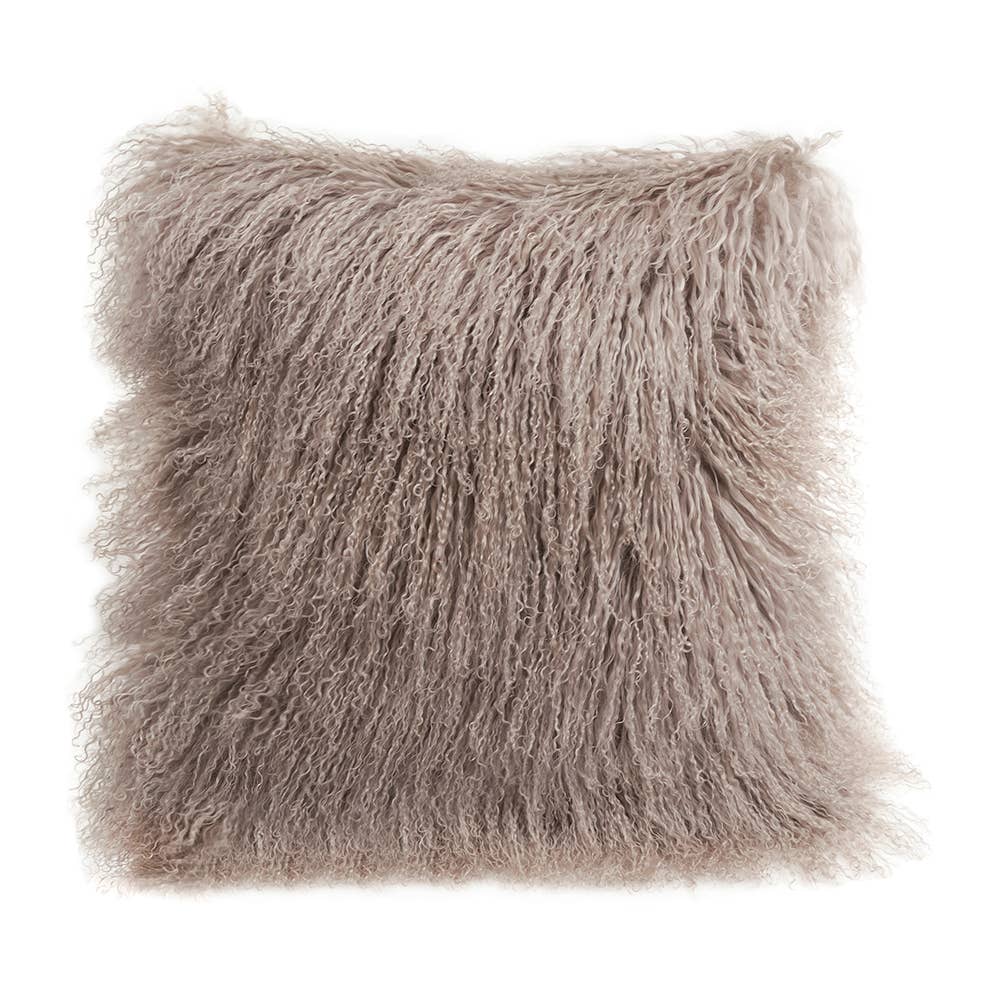 Fibre by Auskin USA - Wholesale Throw/Decorative Pillow - Tibetan Lambskin Pillow Square1