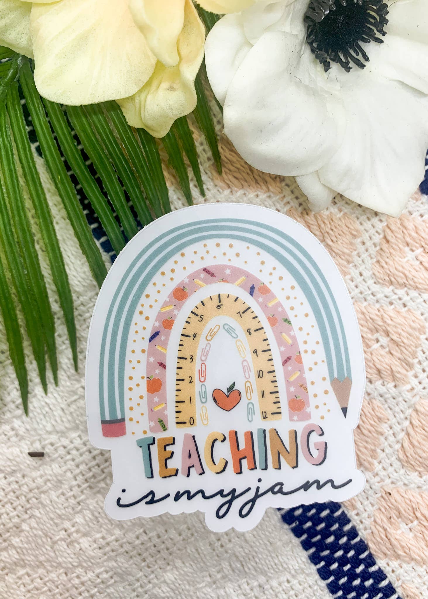 Savannah and James Co - Wholesale Sticker - Teaching Is My Jam Clear Vinyl Sticker, 3x3 in.1