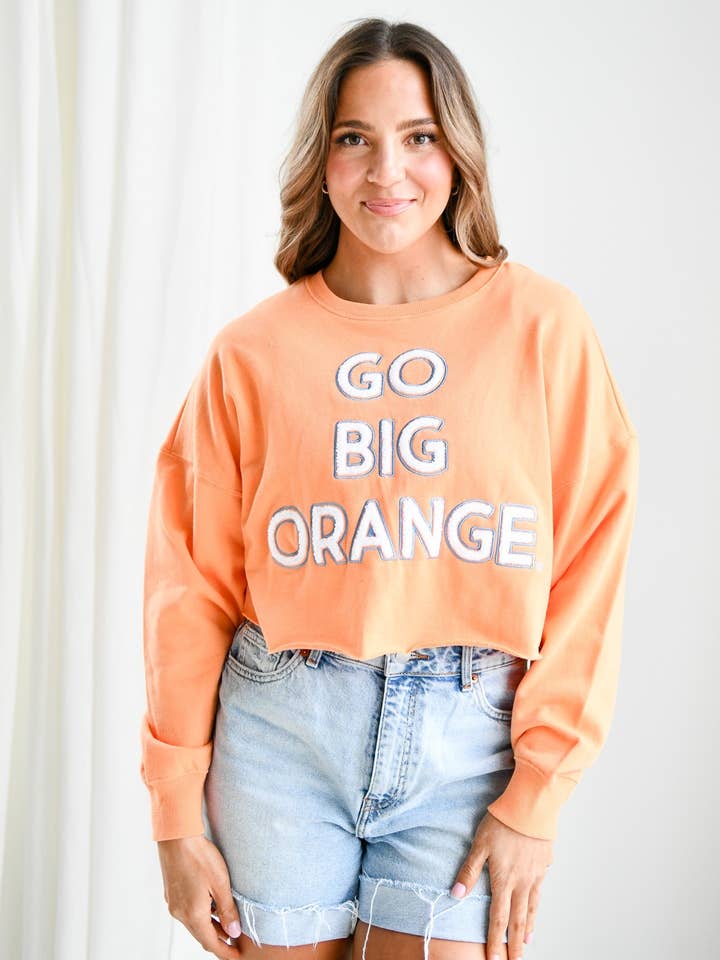 Tennessee Perkins Chenille Cropped Longsleeve for wholesale by Gameday Social Apparel Co.®