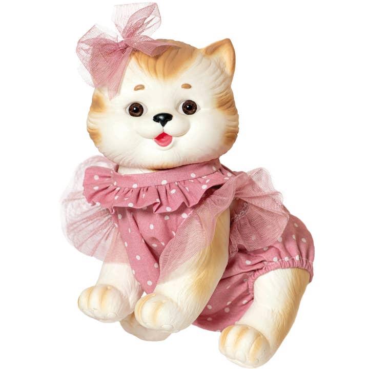 MUÑECAS ROSATOYS, S.L. - Wholesale Doll - Kids - White Cat Brown Stripes1
