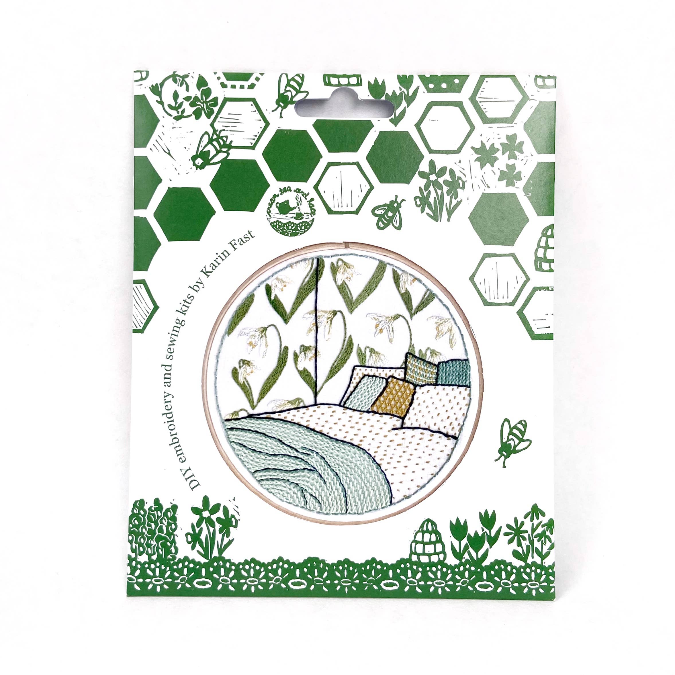 Cream Tea and Lace – Engroshandel Broderitilbehør – broderisæt vintergæk soveværelse, interiørdesign moderne bøjlekunst12