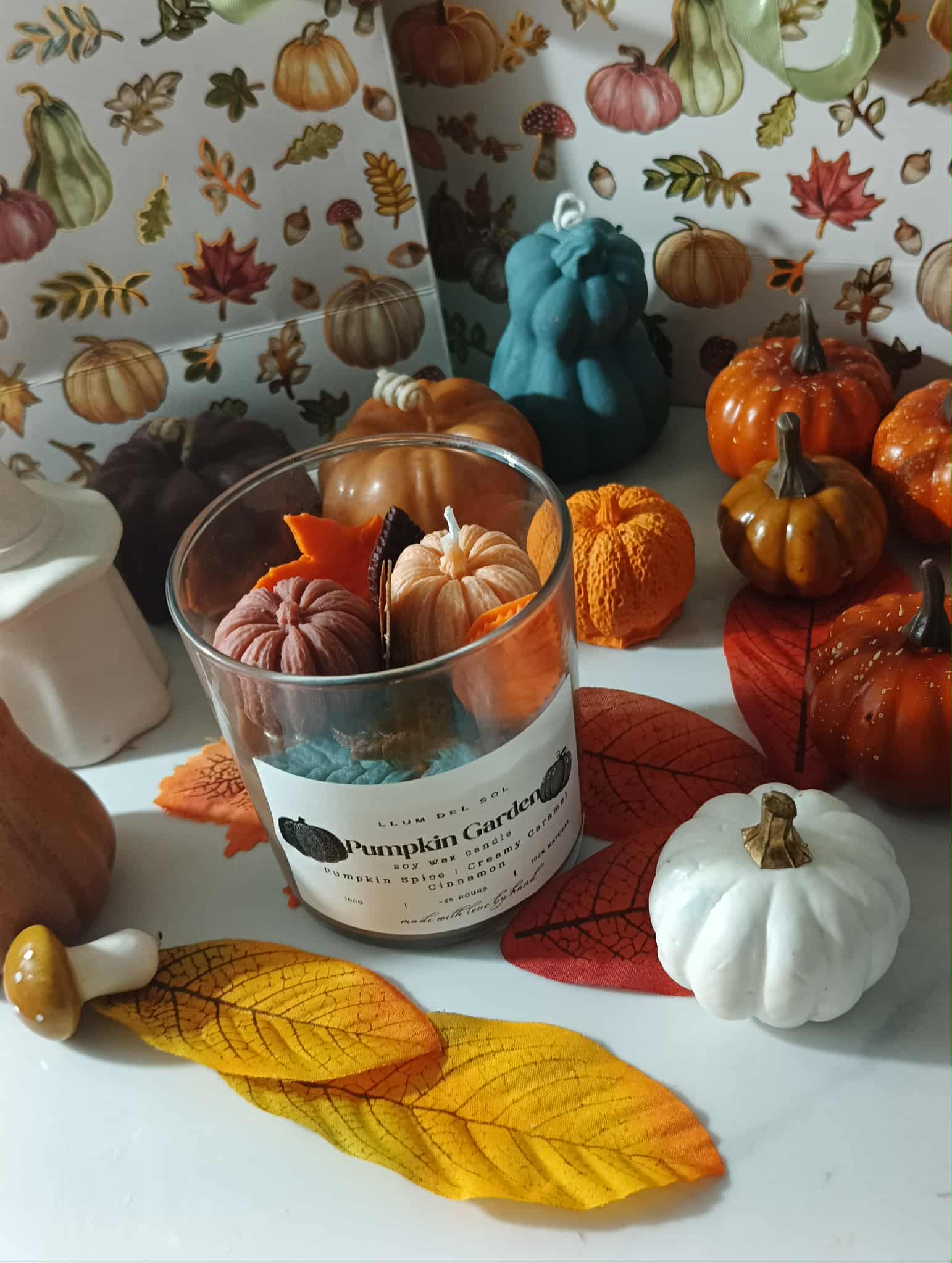 Llum del Sol - Wholesale Jar/Filled Candle - Pumpkin Candle Chai Candle – Pumpkin Spice, Creamy Caramel 8