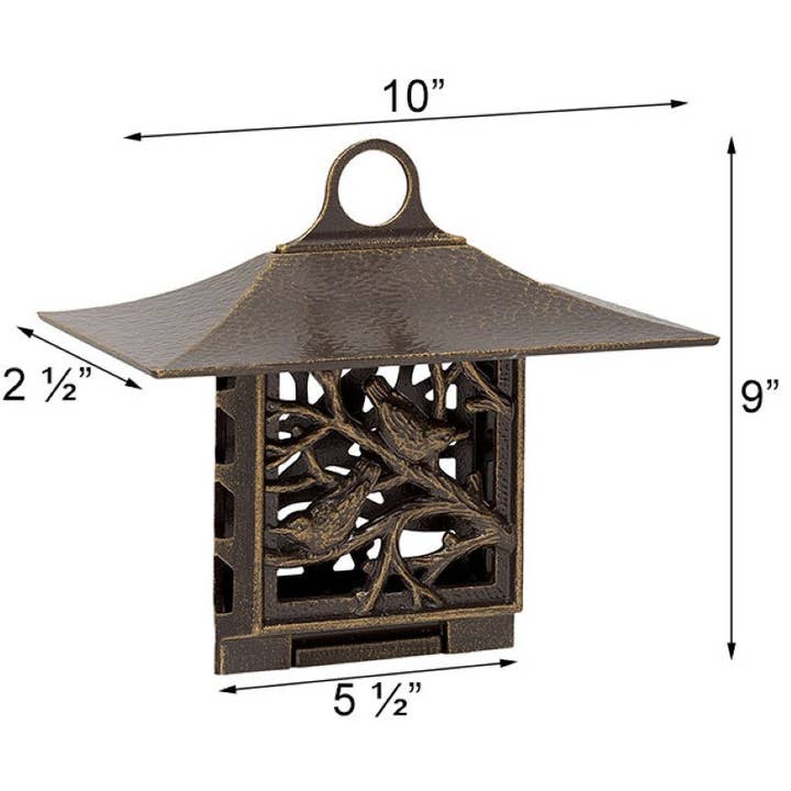 Playful Tail - Wholesale Bird Feeder - Whitehall Nuthatch Suet Bird Feeder, French Bronze