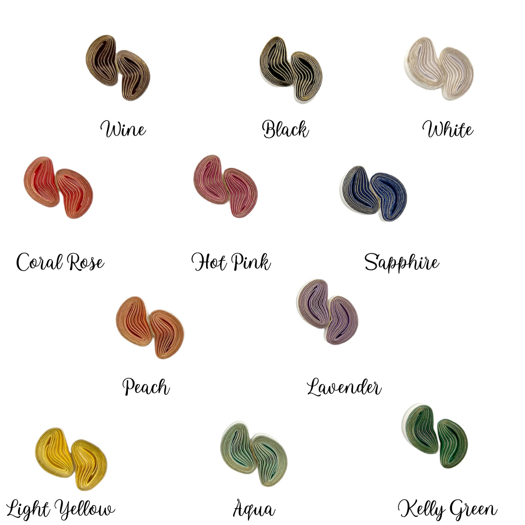 Paper Shaper by Julie - Wholesale Dangle Earrings - Cherry Blossom Flower Dangle Paper Earrings0