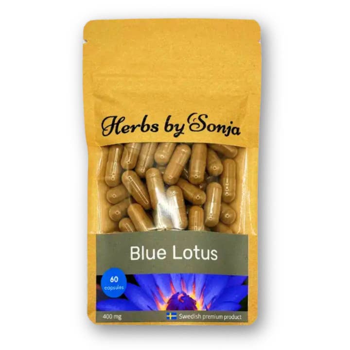 Herbs By Sonja - Natural health supplements - Wholesale Oral Supplement/Vitamin - Blue Lotus 400 mg for stores focused on plant-based wellness6