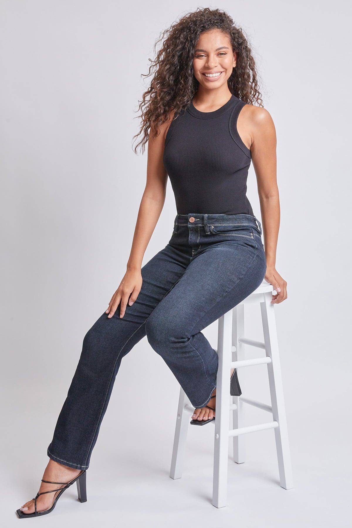 YMI - Wholesale Jeans - Women's - Sustainable WannaBettaButt Mid Rise Bootcut Jeans-P1709377