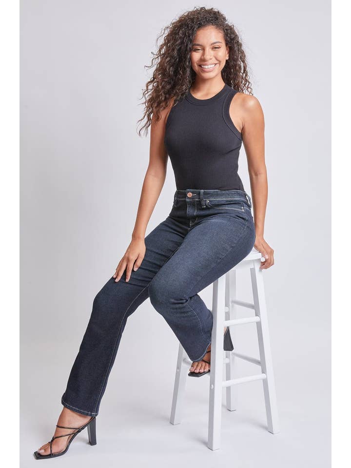 YMI - Wholesale Jeans - Women's - Sustainable WannaBettaButt Mid Rise Bootcut Jeans-P1709377