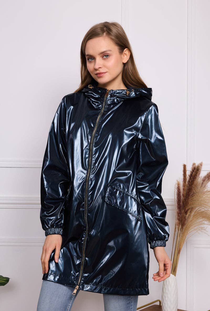 SOFTY - Vente Veste – femme - Blouson à capuche imperméable effet irisé S560221