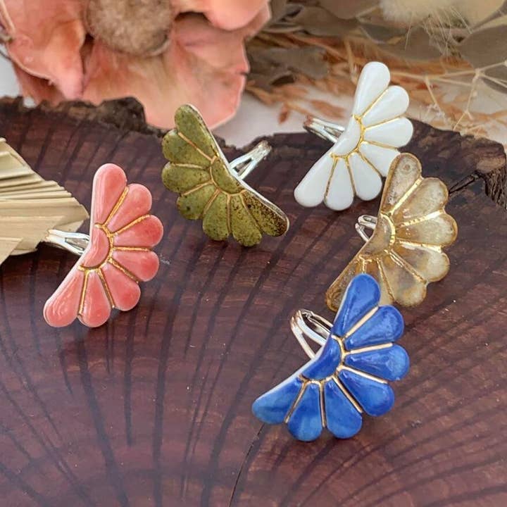 Wolf and Clay Pty Ltd - Wholesale Cocktail/statement ring - Emma - Porcelain Ring6