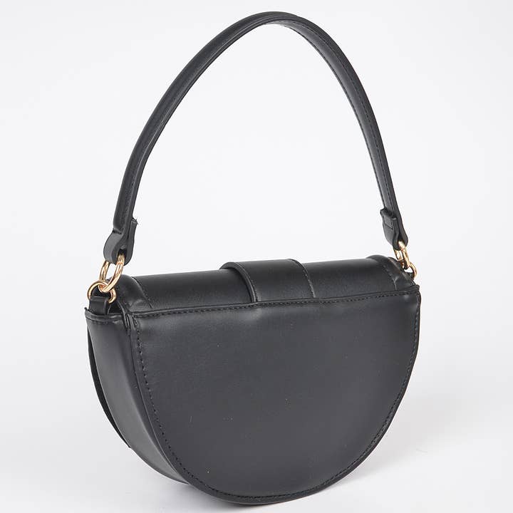 3AM BY H&D ACCESSORIES - Wholesale Shoulder Bag - Women's - HPC5891 FAUX LEATHER SHOULDER BAG W/BIG METAL BUCKLE