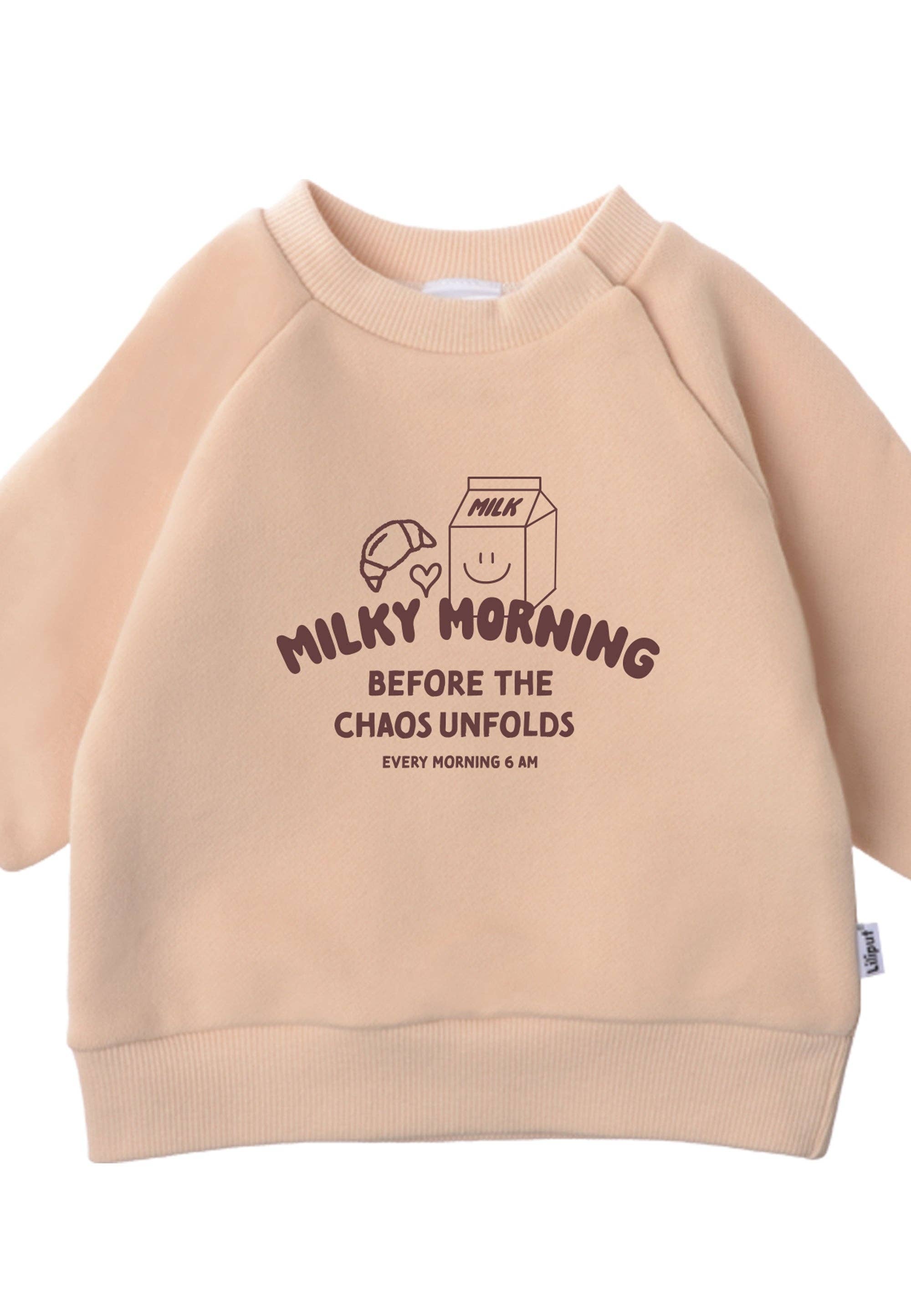Liliput - Wholesale Sweatshirt – Baby - Milky Morning Sweatshirt beige Mini and Me Edition3