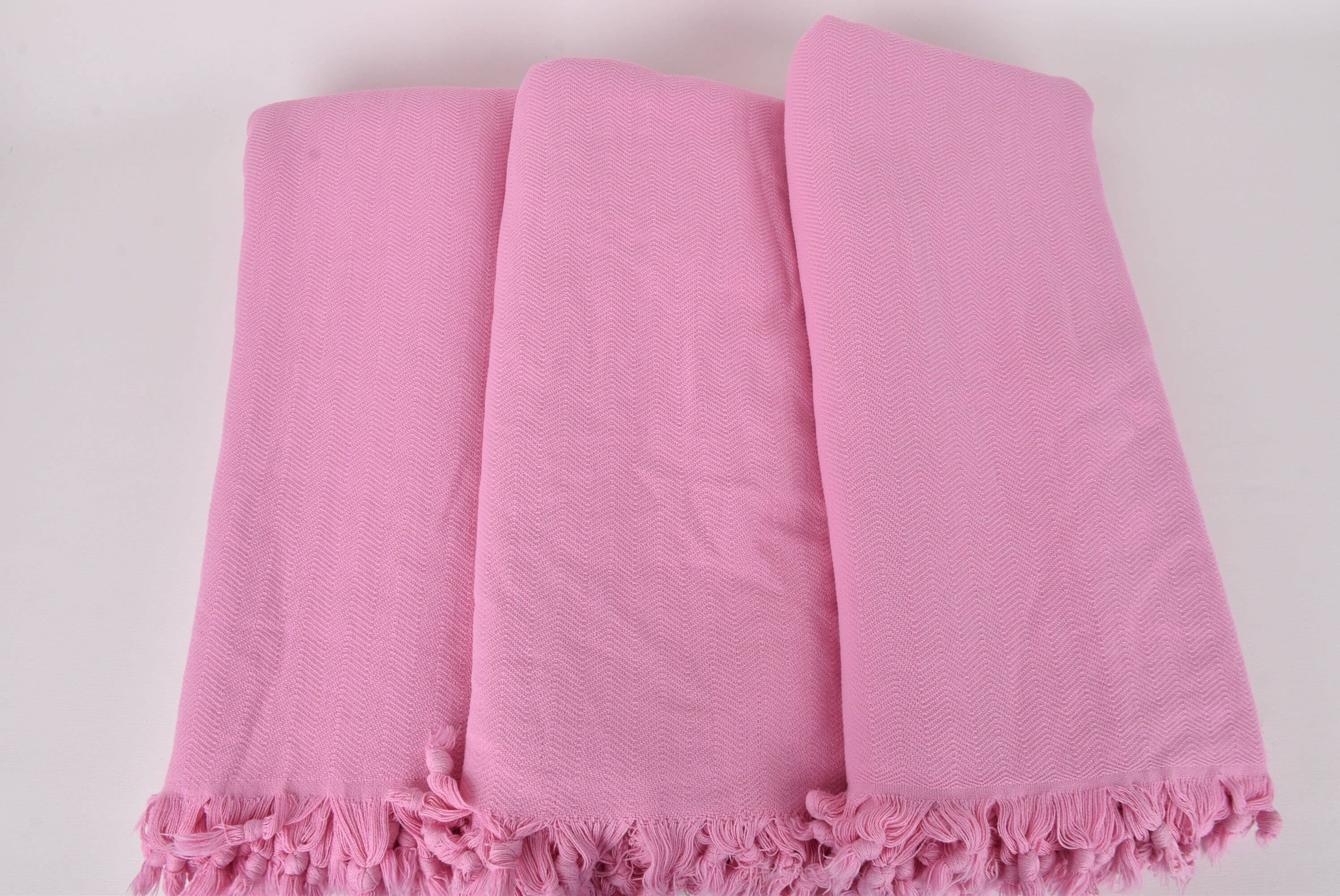 Organic Turkish Towels – Manta para sofá por atacado – Colcha Turca, Manta Rosa para Conforto Aconchegante7