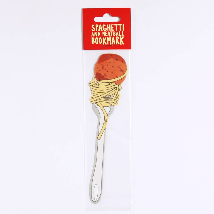 Humdrum Paper - Wholesale Bookmark - Spaghetti and Meatball Bookmark (it's die cut!)2
