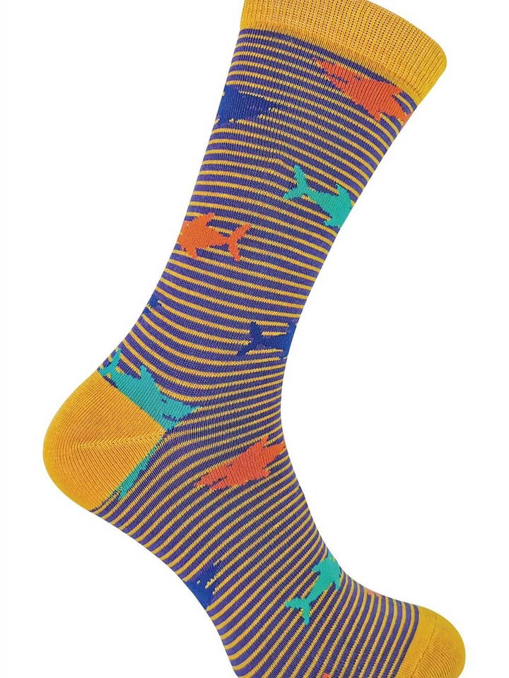 RLA interiors – wholesale Socks – Men's – Mr Heron - Animal Socks Various Designs