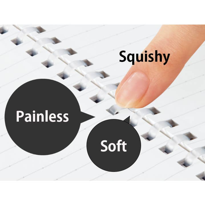 Hakubundo - Wholesale Notebook - Japanese/KOKUYO SOFT RING DOT RULED 80 SHEETS CLEAR NOTEBOOk