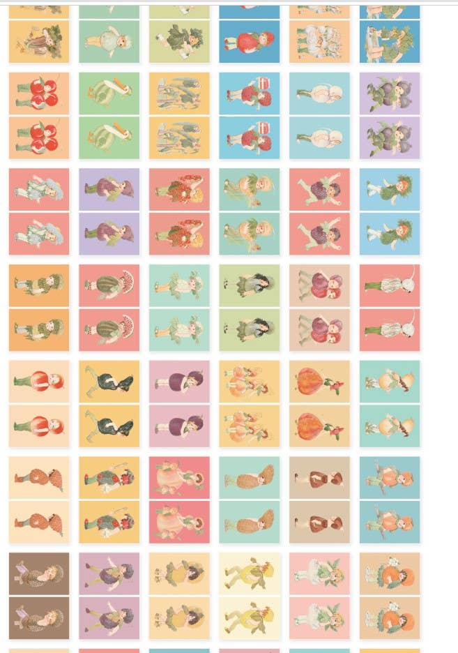 K-Wonderland – Engroshandel Klistermærke – Unikt & vintage mini klistermærkepakke - SWEETY6