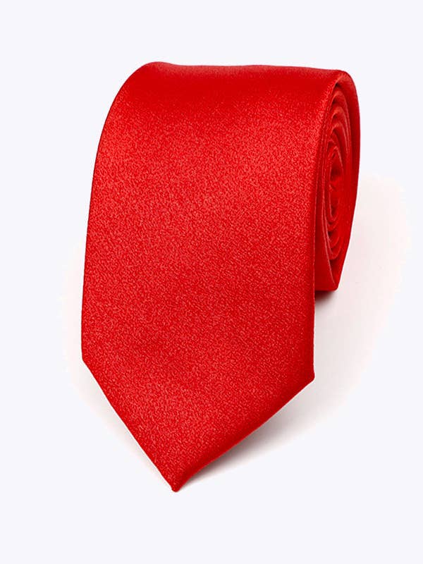 Red Sequin Tie No. 1 Men's Polyester "Armand" for wholesale by Unipap's