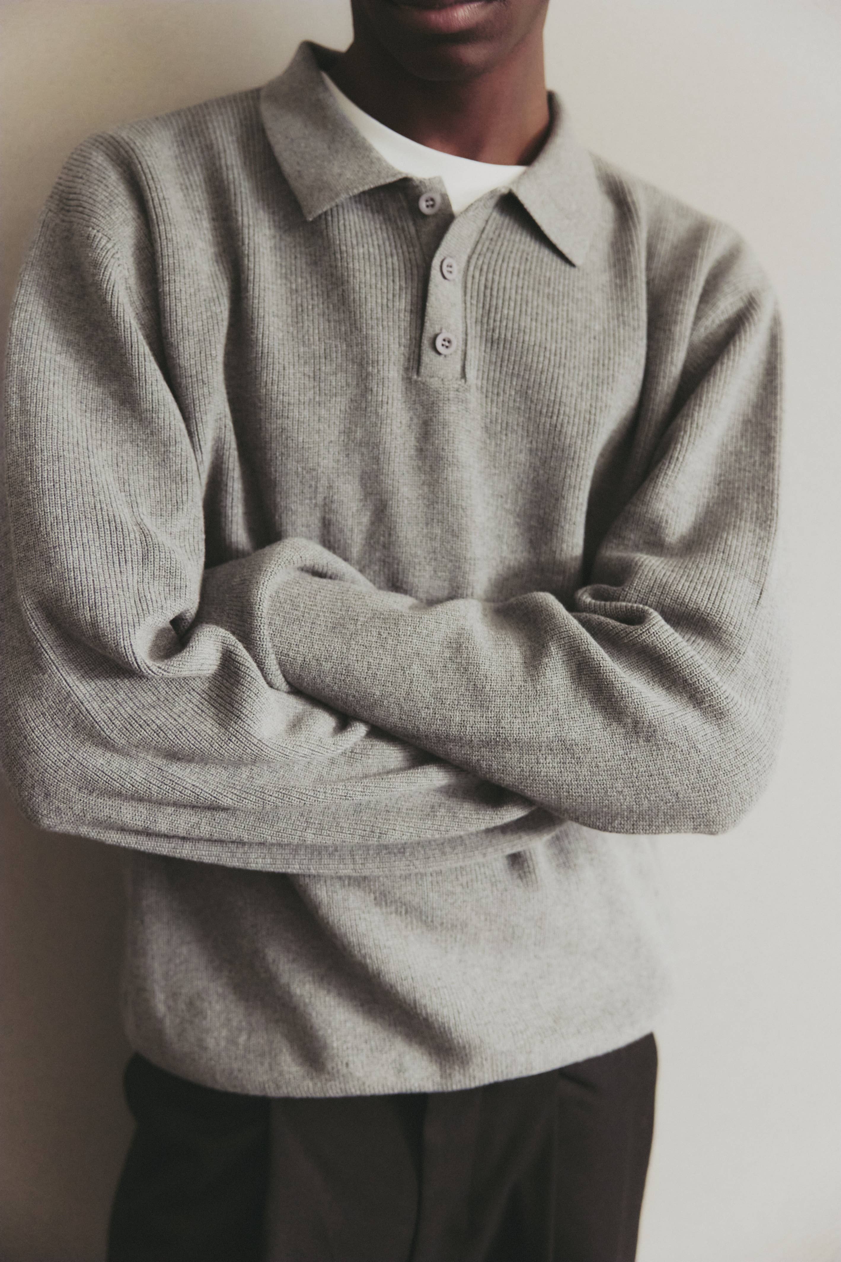 MOD REF - Wholesale Knit Sweater - Unisex - The Damien Sweater | Knit Polo Sweater Top2